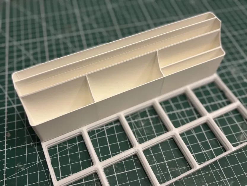 Khay Gridfinity vát chéo đựng ảnh A6 (kích thước 1x4 - 1x5) - Image 3