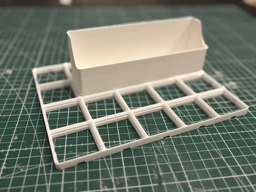 Khay Gridfinity vát chéo đựng ảnh A6 (kích thước 1x4 - 1x5) - Image 4