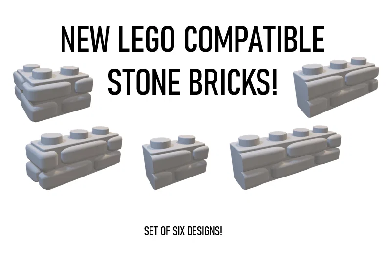 Gạch Xây Dựng Giả Đá Tương Thích LEGO - Tự In 3D Lâu Đài Tuyệt Đẹp - Image 1