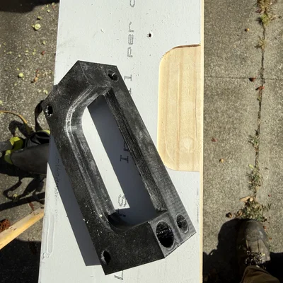 Dưỡng phay mộng bản lề 3-1/2 inch bo góc cho khung cửa