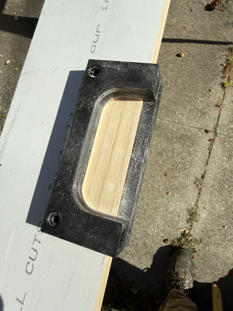 Dưỡng phay mộng bản lề 3-1/2 inch bo góc cho khung cửa - Image 2