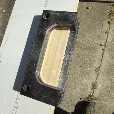 Dưỡng phay mộng bản lề 3-1/2 inch bo góc cho khung cửa