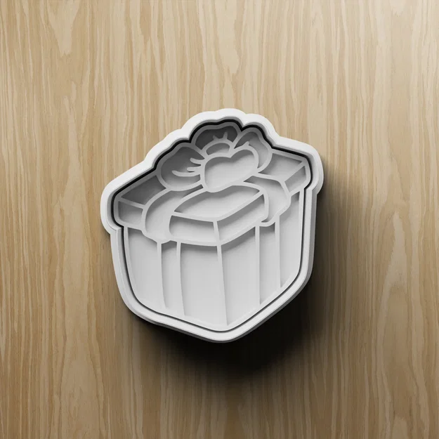 Bộ Khuôn Cắt Bánh Quy Sinh Nhật STL | Khuôn Fondant Hình Mũ, Bánh Kem, Hộp Quà | In 3D - Image 3