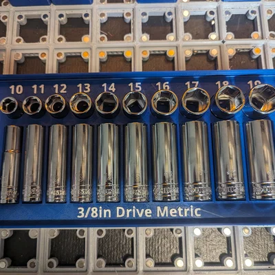 Giá đỡ đầu khẩu Gridfinity 3/8in Metric (10-19mm)