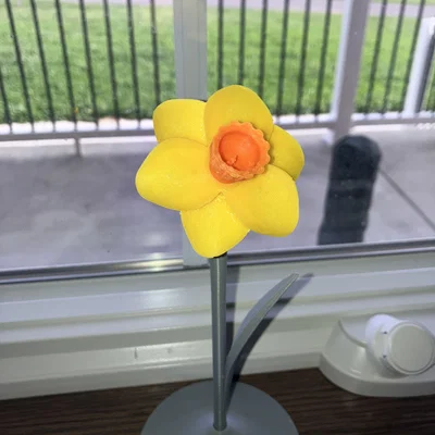 Mô hình hoa thủy tiên kèm thân (Daffodil with Stem)