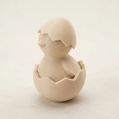 Mô hình chú gà con nở từ vỏ trứng (Hatched Chicken) 3D in dễ dàng