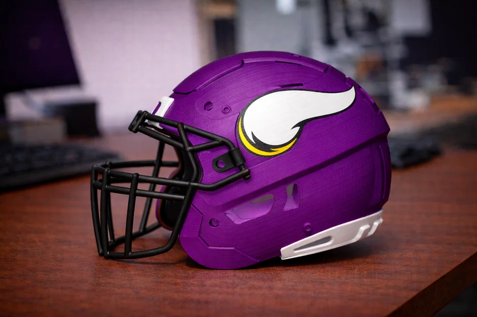Mũ Bảo Hiểm Bóng Bầu Dục Minnesota Vikings - Kiểu F7 - Image 1