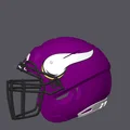 Mũ Bảo Hiểm Bóng Bầu Dục Minnesota Vikings - Kiểu F7 - Thumbnail 2