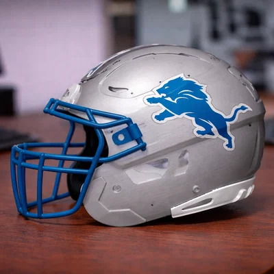 Mũ bảo hiểm bóng bầu dục Detroit Lions - Kiểu F7