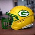 Mô hình mũ bảo hiểm bóng bầu dục Green Bay Packers - Kiểu F7 - Thumbnail 1