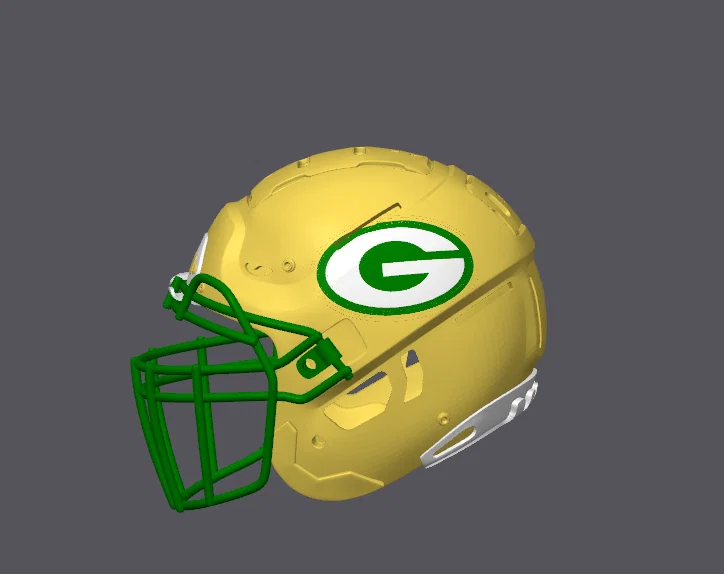 Mô hình mũ bảo hiểm bóng bầu dục Green Bay Packers - Kiểu F7 - Image 2