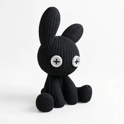 Mô hình thỏ đan len (Knitted bunny)