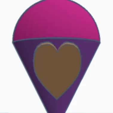 Mô hình ốc quế kem trang trí dễ thương - File in 3D