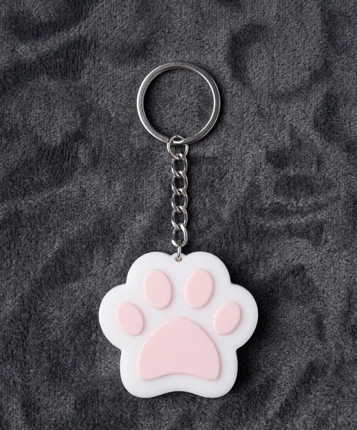 Móc khóa hình dấu chân chó dễ thương - Image 1
