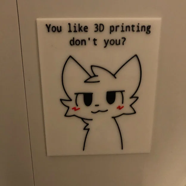 Huy hiệu Boykisser meme sắc nét cho cộng đồng 3D printing - Image 1