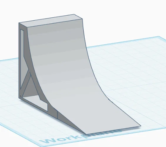 Mô hình Half Pipe 3D cho ván trượt ngón tay finger board cực chất - Image 1