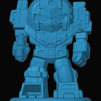 Mô hình 3D robot Devastator phong cách Chibi siêu đáng yêu