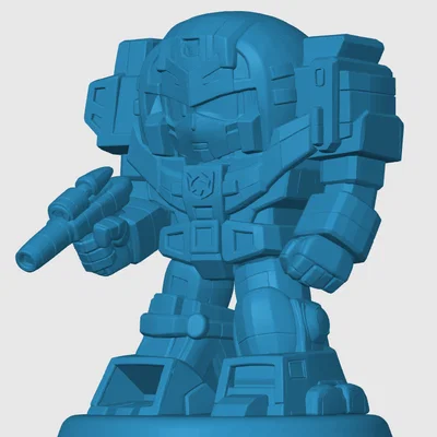 Mô hình 3D robot Devastator phong cách Chibi siêu đáng yêu