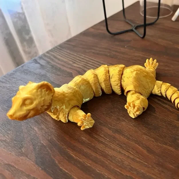 Mô hình chú chồn khớp nối linh hoạt 3D (Articulated Ferret) - Image 1