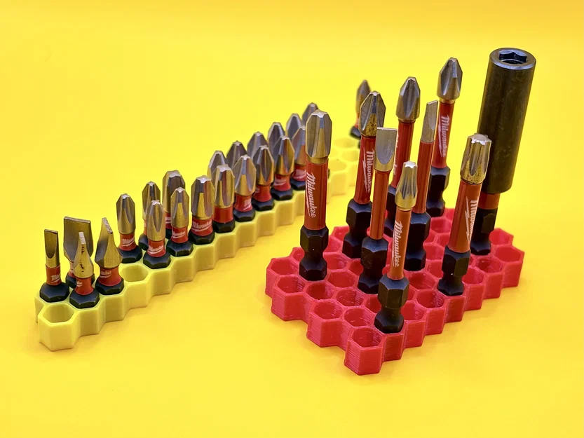 (MỚI) Khay đựng mũi khoan lục giác 6mm - Tùy chỉnh tham số hoặc chọn 15 mẫu có sẵn - Image 9