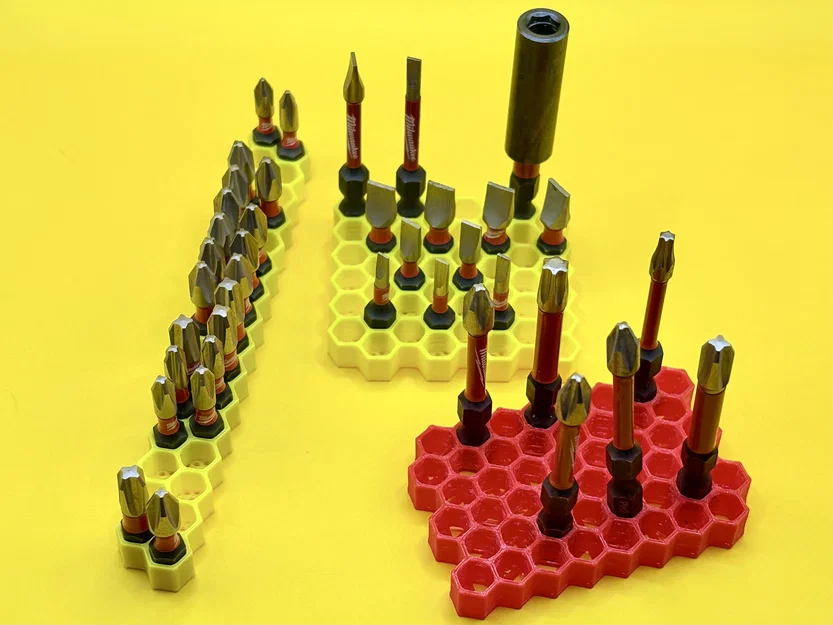 (MỚI) Khay đựng mũi khoan lục giác 6mm - Tùy chỉnh tham số hoặc chọn 15 mẫu có sẵn - Image 11