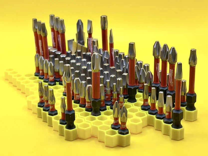 (MỚI) Khay đựng mũi khoan lục giác 6mm - Tùy chỉnh tham số hoặc chọn 15 mẫu có sẵn - Image 13