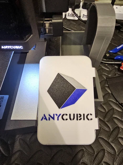 Nắp che màn hình Anycubic Kobra 3 có in logo - Image 1