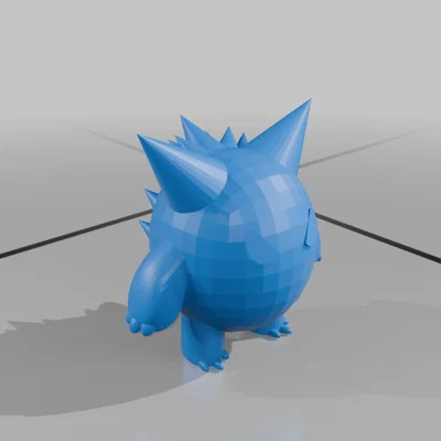 Mô hình 3D Pokemon Gengar dễ in cho người hâm mộ