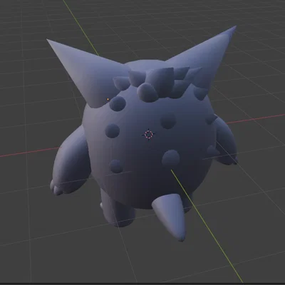 Mô hình 3D Pokemon Gengar dễ in cho người hâm mộ