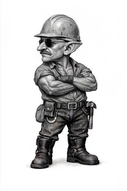 Mô hình chú Goblin thợ xây - Image 1