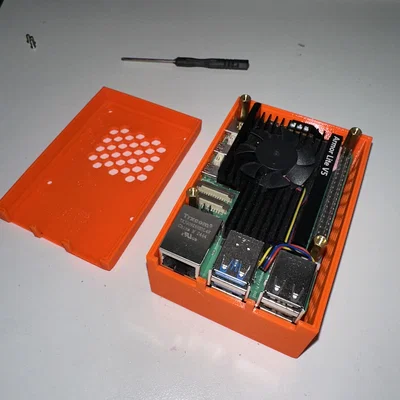 Case Raspberry Pi 5 gắn NVMe Base (rfox.eu v1.5)