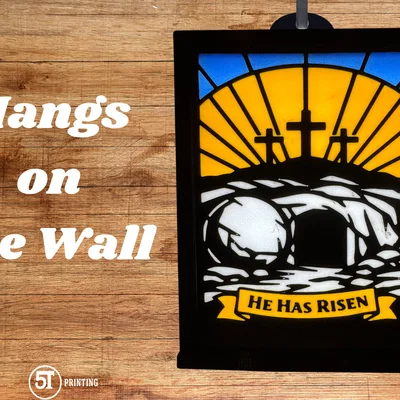 Đèn Kính Màu Stained Glass Phục Sinh