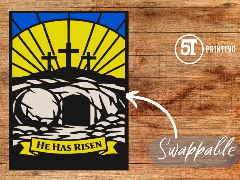 Đèn Kính Màu Stained Glass Phục Sinh - Image 2