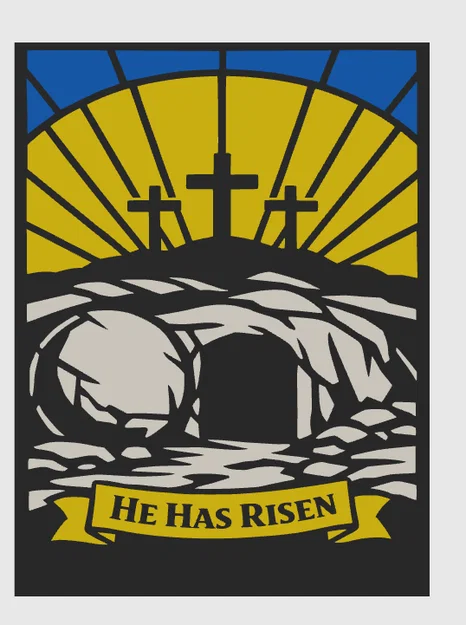 Đèn Kính Màu Stained Glass Phục Sinh - Image 4