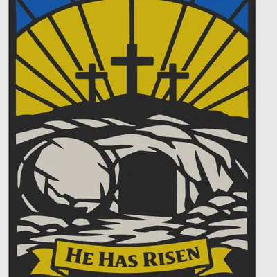 Đèn Kính Màu Stained Glass Phục Sinh