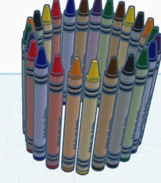 Ống Đựng Bút Hình Bút Chì Màu Crayon Độc Đáo Cho Bàn Làm Việc - Image 2