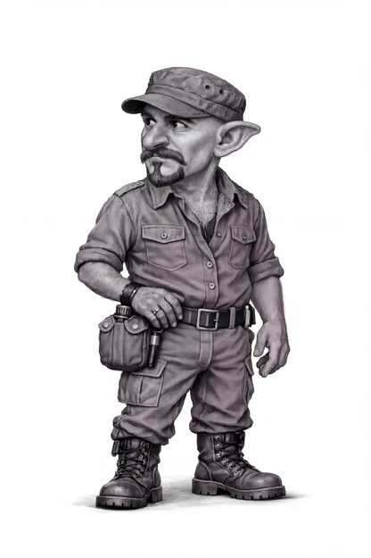 Mô hình Goblin lính quân đội - Image 1