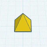Mô hình khối chóp tam giác đơn giản (Triangle) cho in 3D