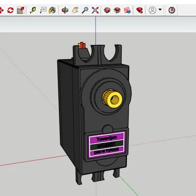 Mô hình 3D Servo MG996R