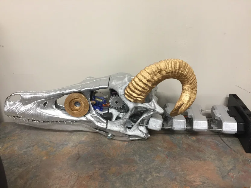 Fang Skull - Mô hình đầu rồng Animatronic in 3D - Image 2