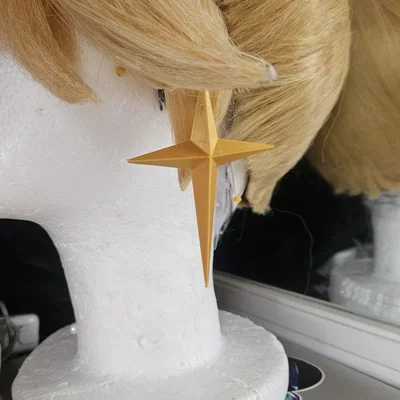 Bông tai Princess Rosalina (Princess Rosalina Earrings) in 3D