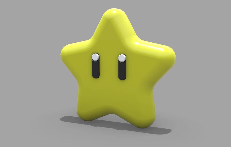 Phụ kiện trang trí 3D hình Ngôi sao Mario cho đầu phích cắm - Image 2