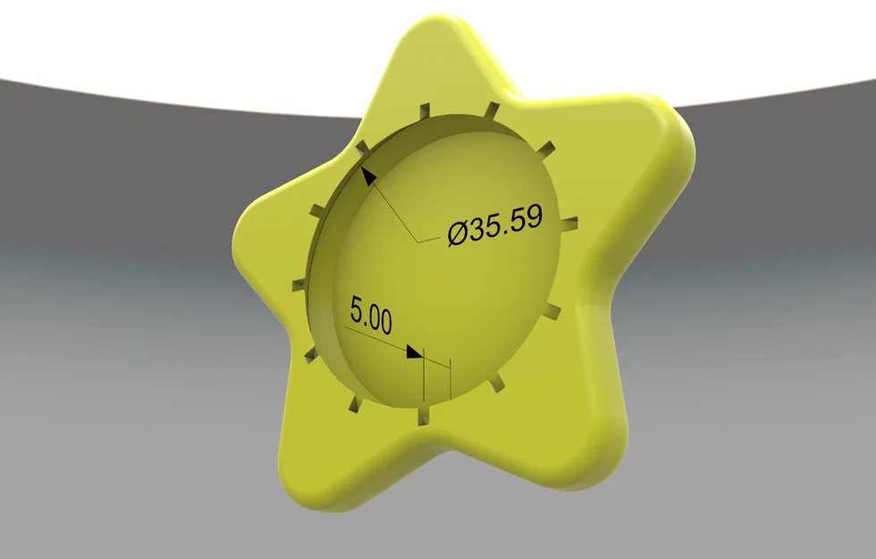 Phụ kiện trang trí 3D hình Ngôi sao Mario cho đầu phích cắm - Image 3