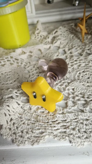 Phụ kiện trang trí 3D hình Ngôi sao Mario cho đầu phích cắm - Image 5