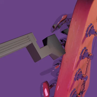 Dụng cụ lên dây đàn với đầu khoan tháo rời (Thiết kế Print-in-Place)