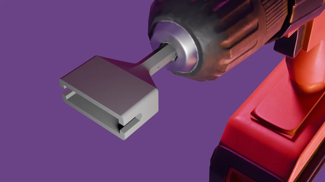 Dụng cụ lên dây đàn với đầu khoan tháo rời (Thiết kế Print-in-Place) - Image 2