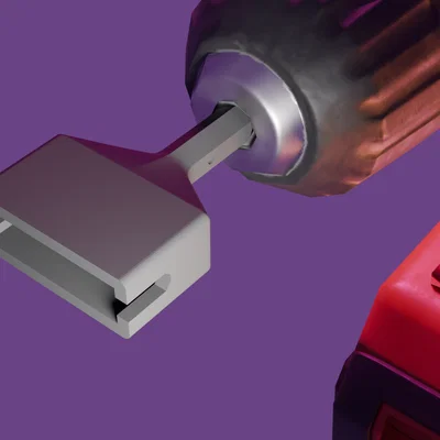 Dụng cụ lên dây đàn với đầu khoan tháo rời (Thiết kế Print-in-Place)