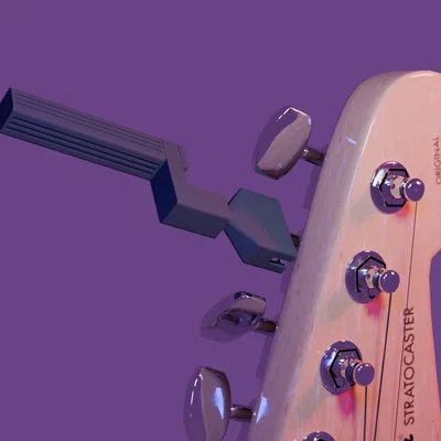 Dụng cụ lên dây đàn với đầu khoan tháo rời (Thiết kế Print-in-Place)