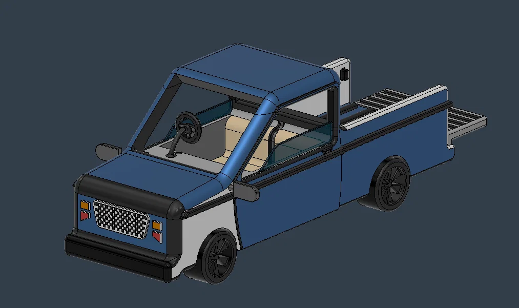 Mô hình xe bán tải Pick-up Truck in 3D đẹp mắt cho bé - Image 1