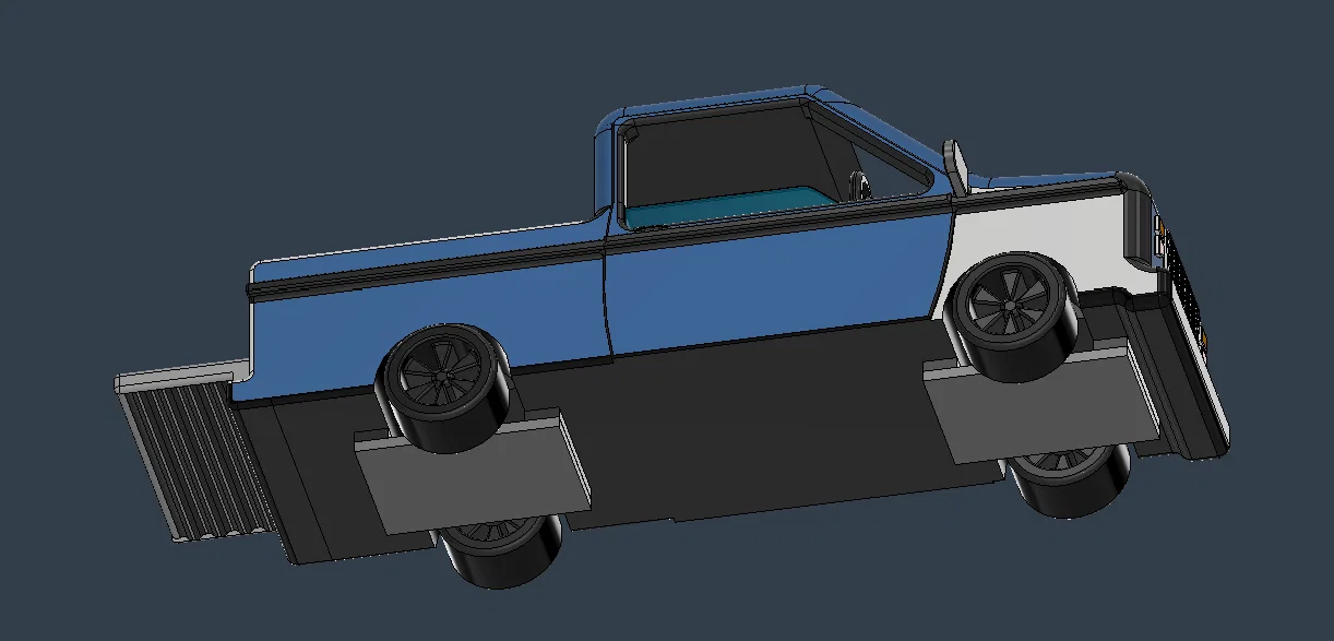 Mô hình xe bán tải Pick-up Truck in 3D đẹp mắt cho bé - Image 4